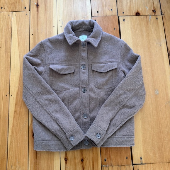 JOIE Brown Shacket - Picture 1 of 5